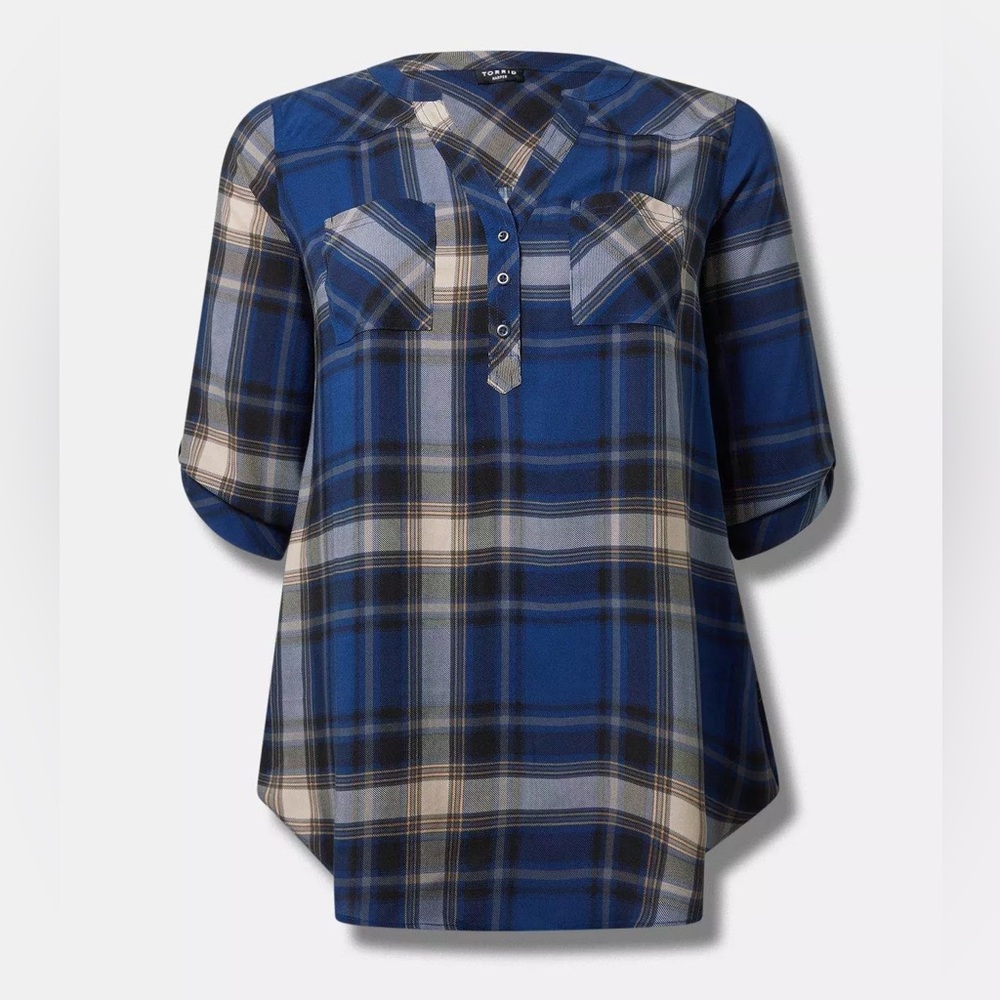 Torrid: Harper 3/4 Sleeve Pullover Tunic